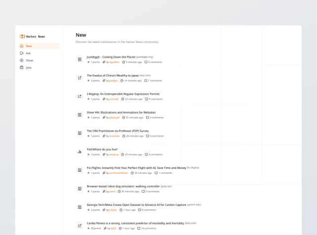Hacker News Client